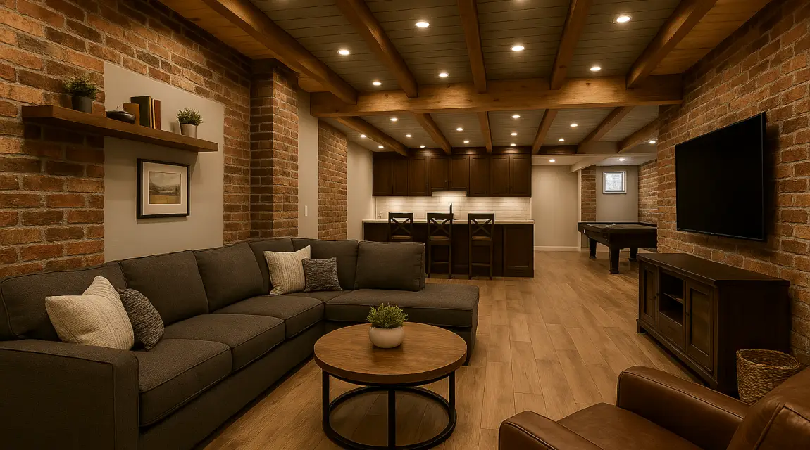 Calgary basement renovation living space